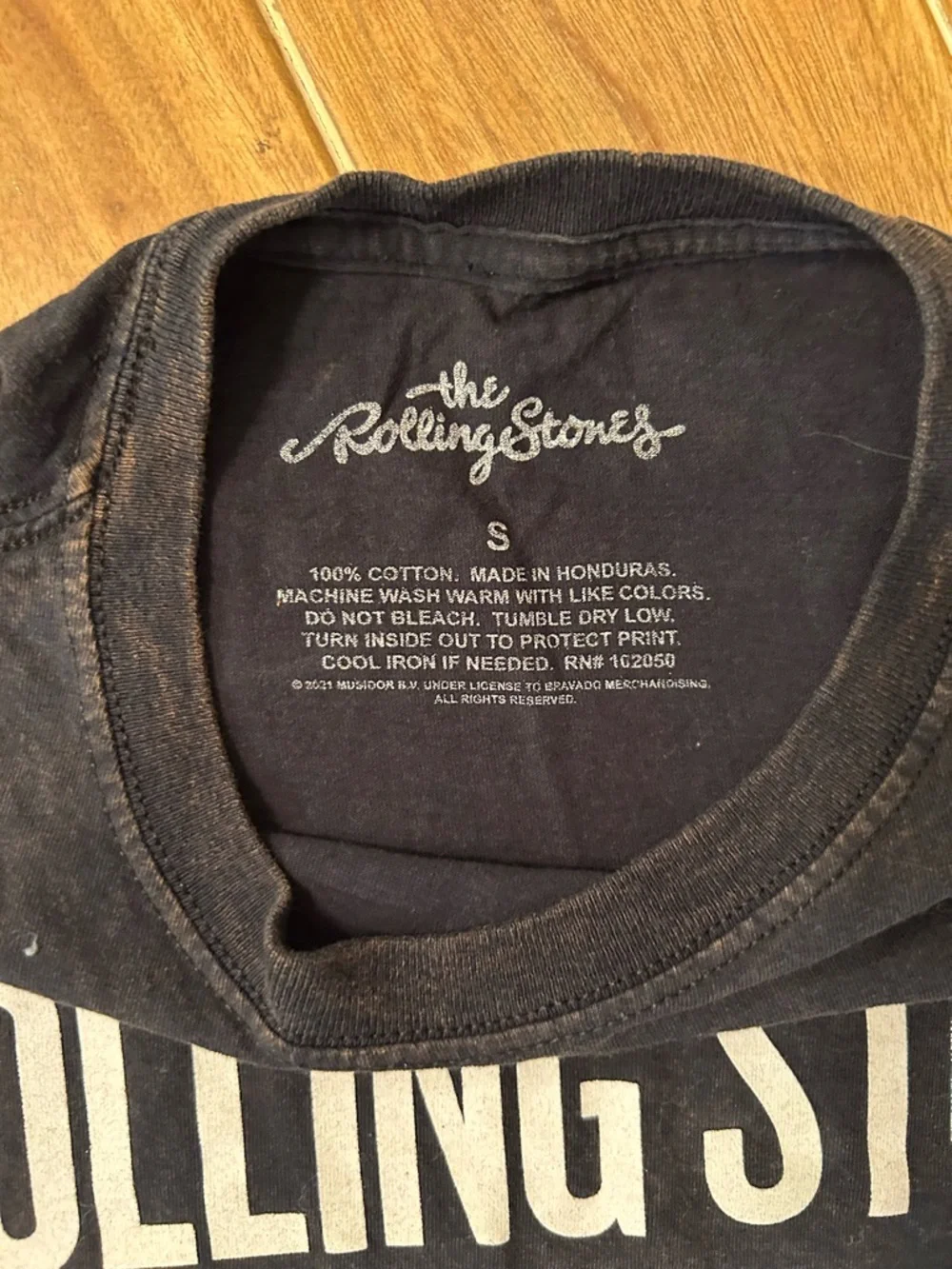 The Rolling Stones Black‎ Graphic Logo T-Shirt. Small.
